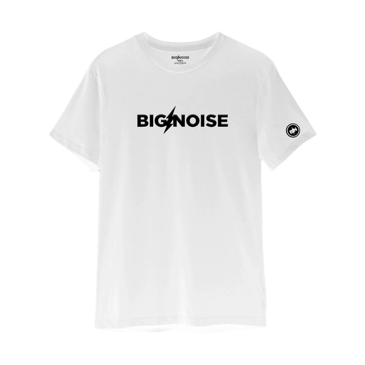 Big Noise Embroidered Logo Tee - White