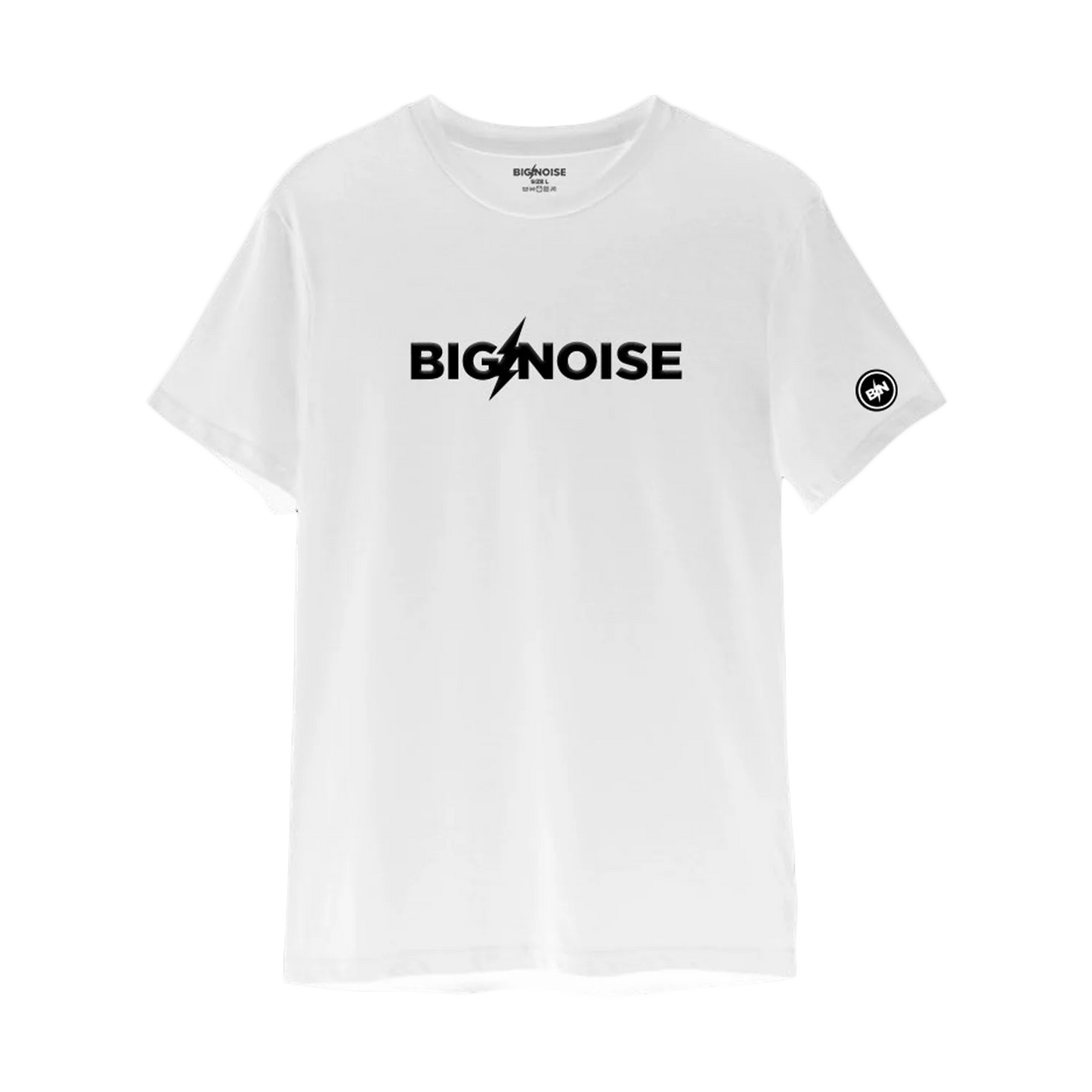 Big Noise Embroidered Logo Tee - White